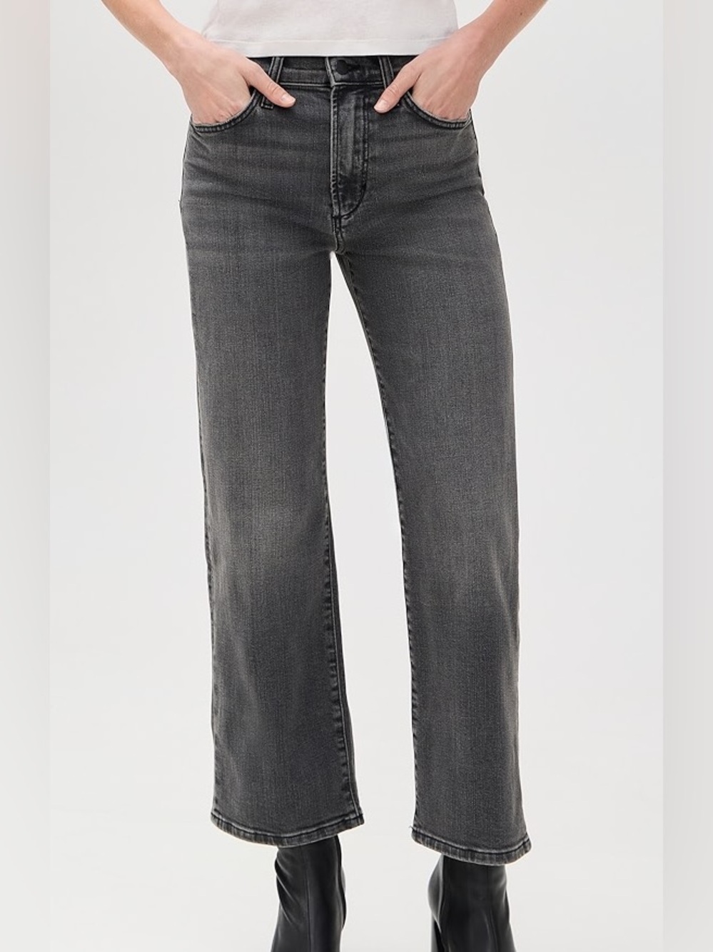 Paige Anessa Jeans Wide Leg Ankle Length Size 25